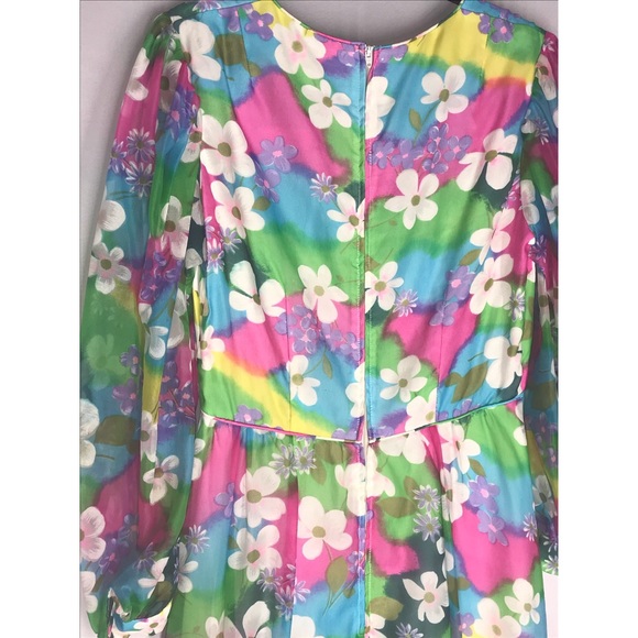 Conrad Lingerie Vintage Flower Lounge Dress - Picture 9 of 11